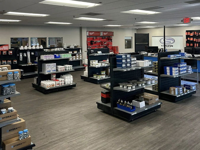 Interior shot of Cowan Supply Forest Park