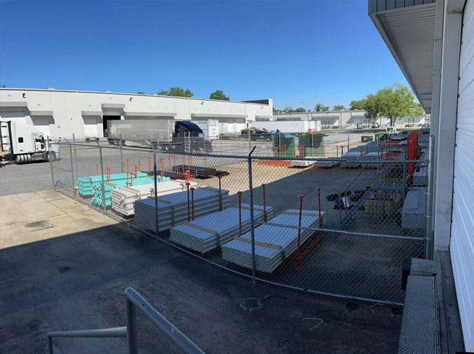 Pipel yard at Cowan Supply Forest Park